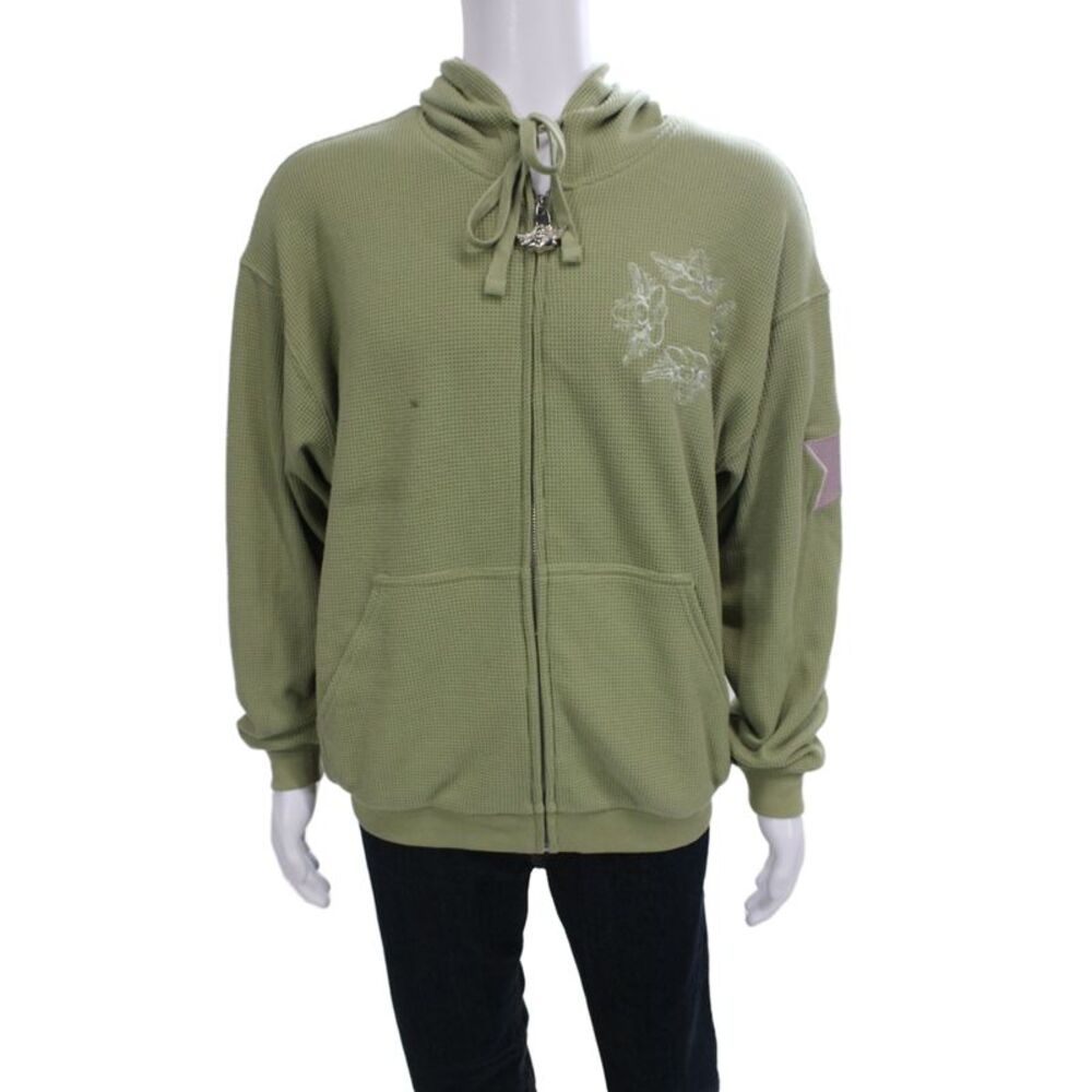 Boys Lie Unisex Full-zip Hoodies Green Comic Graphic Print Size XS